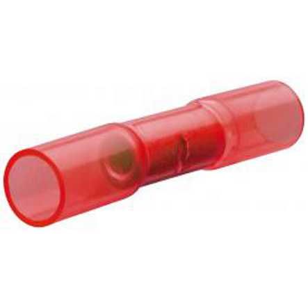 Stossverbinder 18-22 mit Schrumpfschlauch rot
