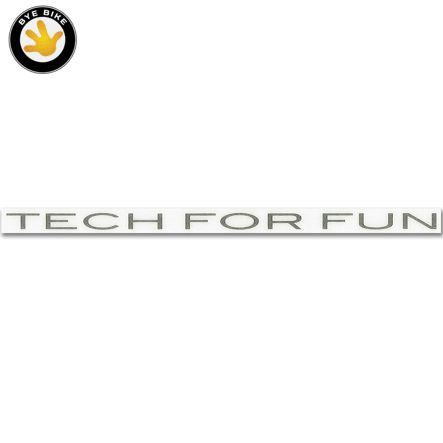 Aufkleber tech for fun Bye Bike
