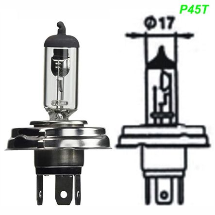 Glühlampe Halogen P45t 12V 45/40W H4