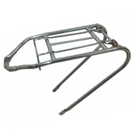 Mofa Gepäckträger 21 verchromt Aufnahme vorne geschlossen auf Pletsch.-Platte