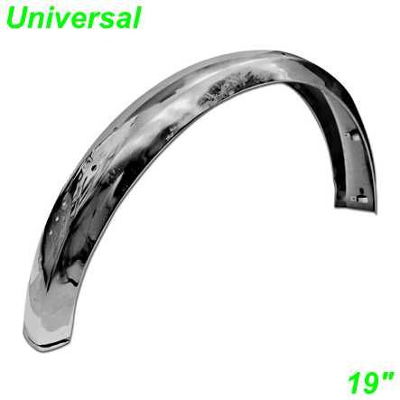 Mofa Schutzblech 19 hinten inox universal