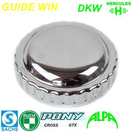 Mofa Tankdeckel Cawi Nachbau normal Ø 30 mm Bajonett Chrom