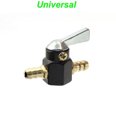 Mofa Benzinhahnen Universal Metall Ø 6 mm zwischen Benzinschlauch