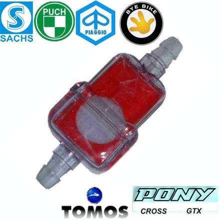 Mofa Benzinfilter Durchgangsfilter Ø 5 mm klein Bleifrei beständig