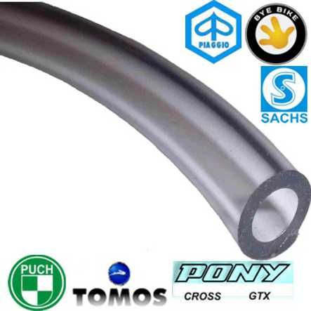 Mofa Benzinschlauch Ø 5/8 mm Laufmeter wetterbeständig transparent