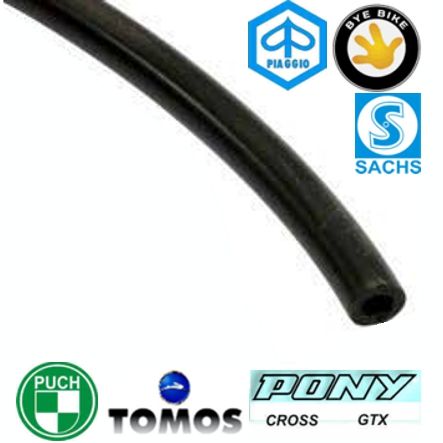 Mofa Benzinschlauch Ø 5/8 mm 700mm wetterbeständig schwarz