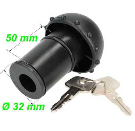 Mofa Tankdeckel Ø 32 x 50 mm schliessbar Tappo Restbestand