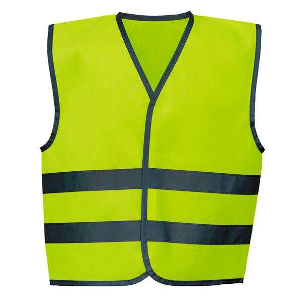 Warnweste mit Reflexstreifen Klettverschluss gelb  Grösse L