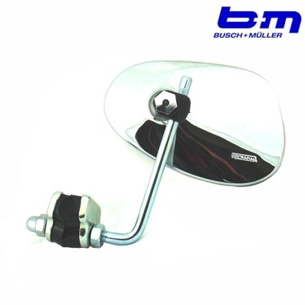 Vespa Mofa Spiegel Rückspiegel Beinschild links Chrom Bumm 912PL