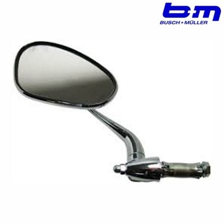 Mofa Spiegel Rückspiegel Innenklemme links oval Chrom Bumm 913PL