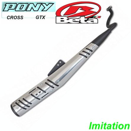 Mofa Auspuff Pony-Beta Kat  komplett Imitation