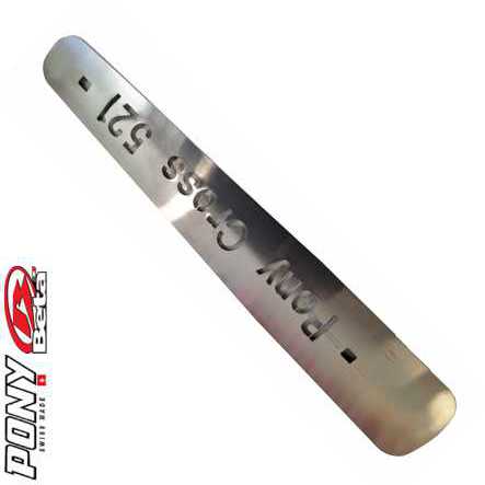 Auspuffblech chromstahl Pony Cross 521 zu Art. 85.0.31