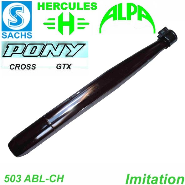 Mofa Auspufftopf 503 2-Gang Ø 28/60 mm