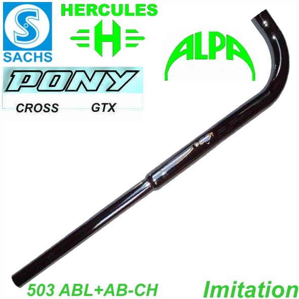 Mofa Auspuffrohr ABL-CH 503 2 Gang Ø 28 mm