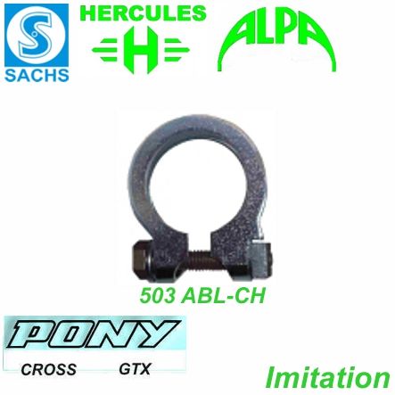 Mofa Auspuffbride ABL-CH vorne Ø 28 mm