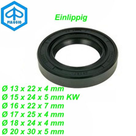 Mofa Simmerring Ciao SI Ø 18x24x4 Einlippig