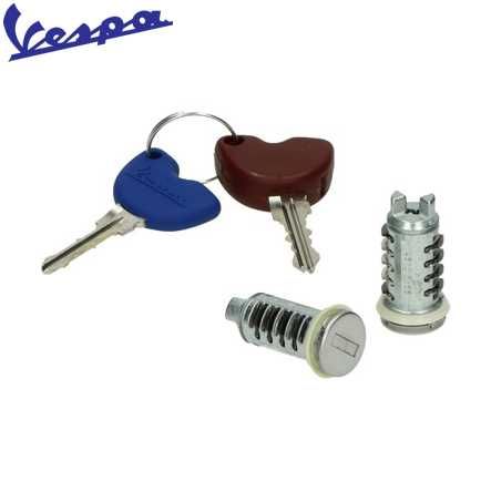 SCHLOSSSATZ Vespa LX ET4 2 ZYL KARTE blau braun