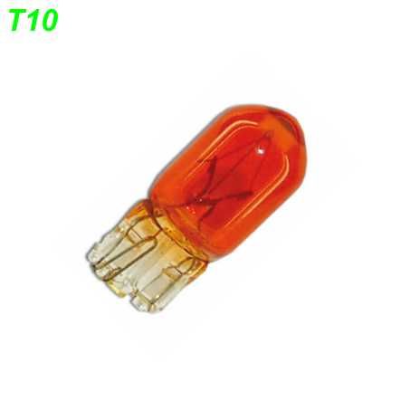 Glühlampe Birne T10 12V 5W Glassockel (orange)