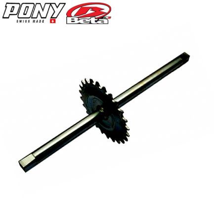 Tretwelle mit Kranz 30Z neu vierkant Pony Beta Cross 521