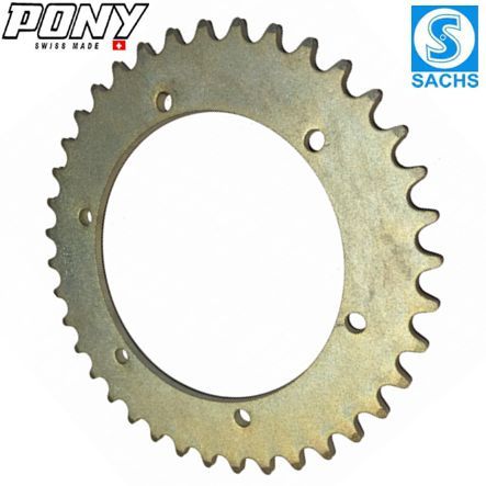 Mofa Kettenrad 38 Zähne 6-Loch gerade Pony Turbo