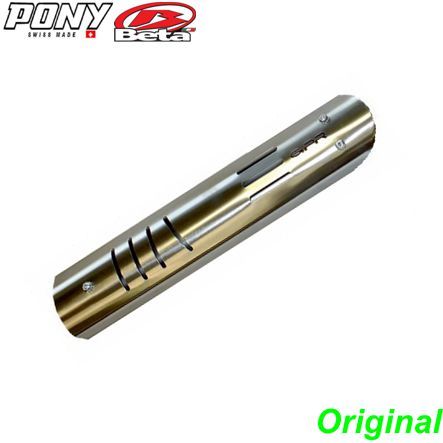 Wärmeschutzblech Inox neu Auspuff Pony GTX Cross Beta