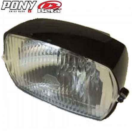 Mofa Scheinwerfer Pony Cross/GTX mit Birne 12V 15W P26S