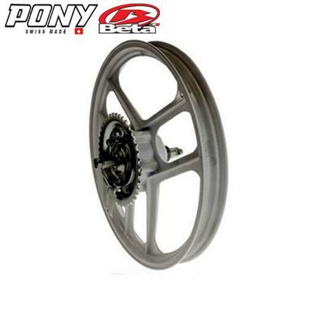 Hinterrad 16 (20) leer weiss Pony Beta Cross