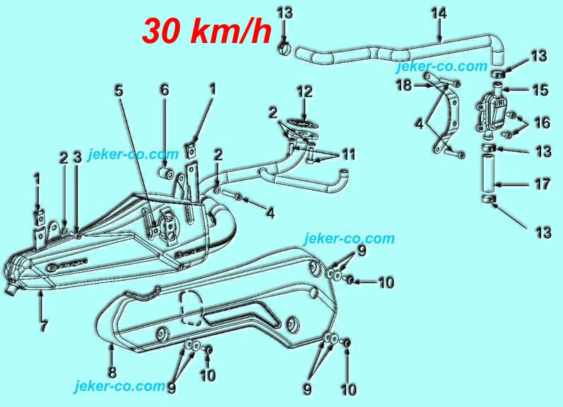 Bye Bike Auspuff Abgasrückführung Parts Ersatzteile Teile Shop Jeker + Co Balsthal Schweiz