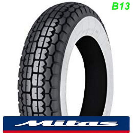 Roller Pneu Mitas B13 3.50-8 46J TT  Weisswand