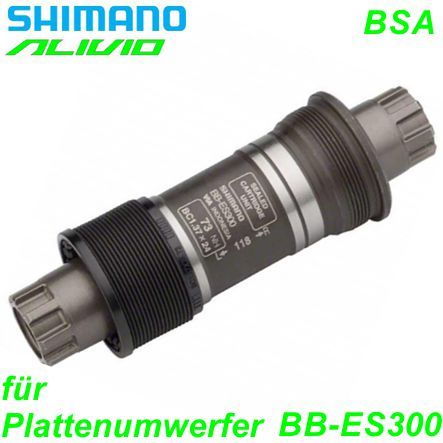 Shimano Innenlager BB-ES300-E Octalink BSA 68/113 mm für Plattenumwerfer Box