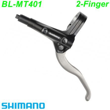 Shimano Bremshebel BL-MT401 Disc links silber 2-Finger Box