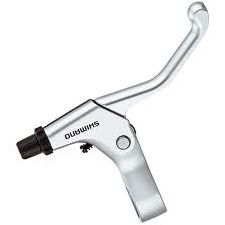 Bremshebel BL-R550 Road Paar silber für gerade Lenker m/Kabel Box