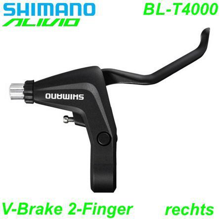Shimano Bremshebel rechts BL-T4000 Alivio 2-F. V-Brake schwarz