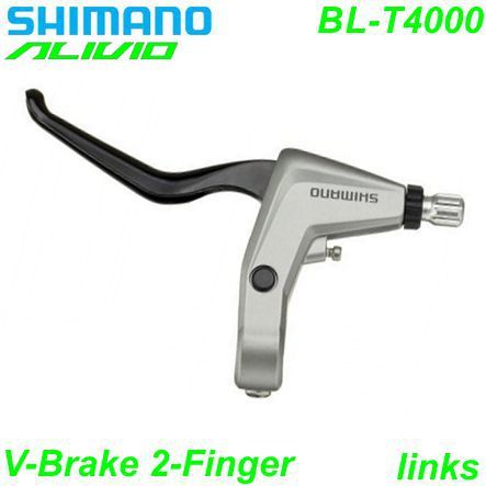 Shimano Bremshebel links BL-T4000 Alivio 2-F. V-Brake silber
