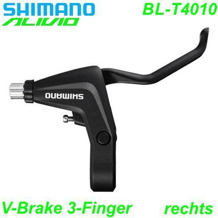 Shimano Bremshebel rechts BL-T4010 Alivio 3-F. V-Brake  schwarz