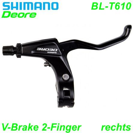 Shimano Bremshebel rechts BL-T610 Deore 2-F. V-Brake  schwarz