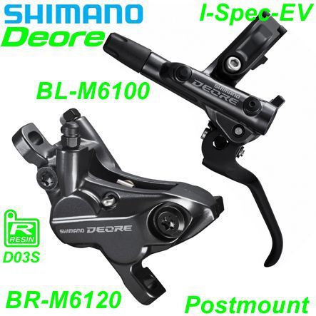 Shimano Scheibenbremsset BR-M6120 Deore HR BL-M6100 1.7m Resin Postmount