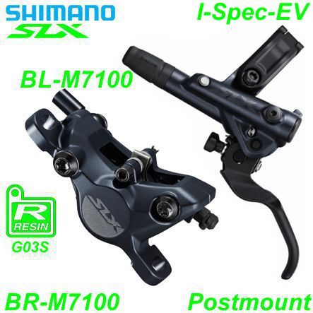 Shimano Scheibenbremsset BR-M7100 SLX HR BL-M7100 Postmount o/Disc 1.7 m Resin ICE