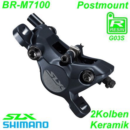 Shimano Bremssattel BR-M7100 SLX Resin vorne/hinten Postmount o/Lamellen