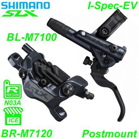 Shimano Scheibenbremsset BR-M7120 SLX HR BL-M7100 Postmount o/Disc 1.7 m Resin ICE