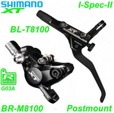Shimano Scheibenbremsset BR-M8100 XT HR BL-T8100 Postmount o/Disc 1.7 m Resin