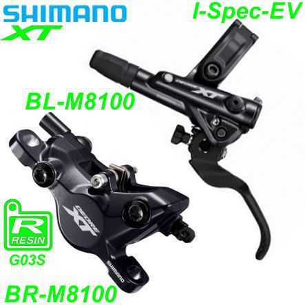 Shimano Scheibenbremsset BR-M8100 XT HR BL-M8100 Postmount o/Disc 1.7 m Resin ICE