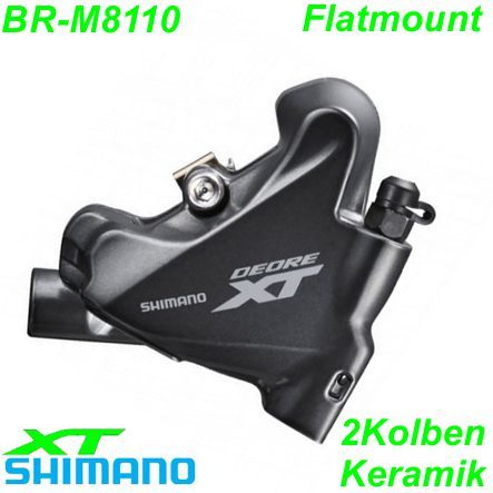 Shimano Bremssattel BR-M8110 XT Resin vorne/hinten Flatmount o/Lamellen