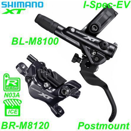 Shimano Scheibenbremsset BR-M8120 XT VR BL-M8100 Postmount o/Disc 1 m Resin ICE
