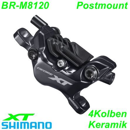 Shimano Bremssattel BR-M8120 XT Resin vorne/hinten Postmount m/Lamellen
