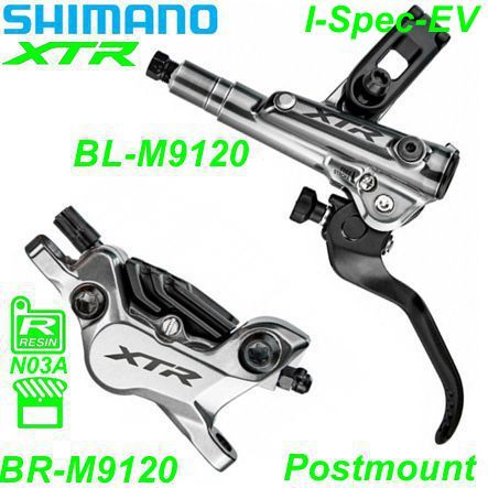 Shimano Scheibenbremsset BR-M9120 XTR HR BL-M9120 Postmount o/Disc 1.7 m Metal ICE