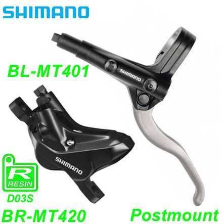 Shimano Scheibenbremsset BR-MT420 HR BL-MT401 silber Postmount o/Disc 1.7 m