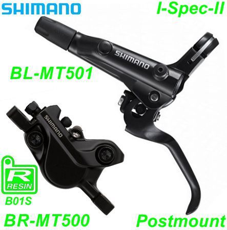 Shimano Scheibenbremsset BR-MT501 HR BL-MT501 Postmount o/Disc 1.7m Resin schwarz