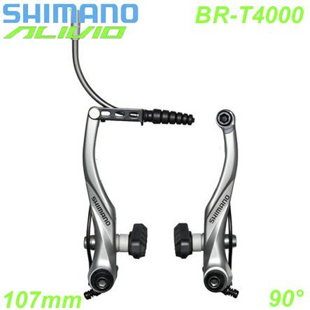 Shimano V-Brake BR-T4000 Alivio VR/HR 90° S65T silber Box
