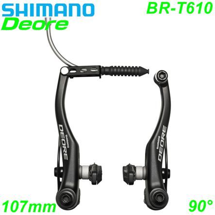 Shimano V-Brake BR-T610 Deore VR/HR 90° S70C schwarz Box